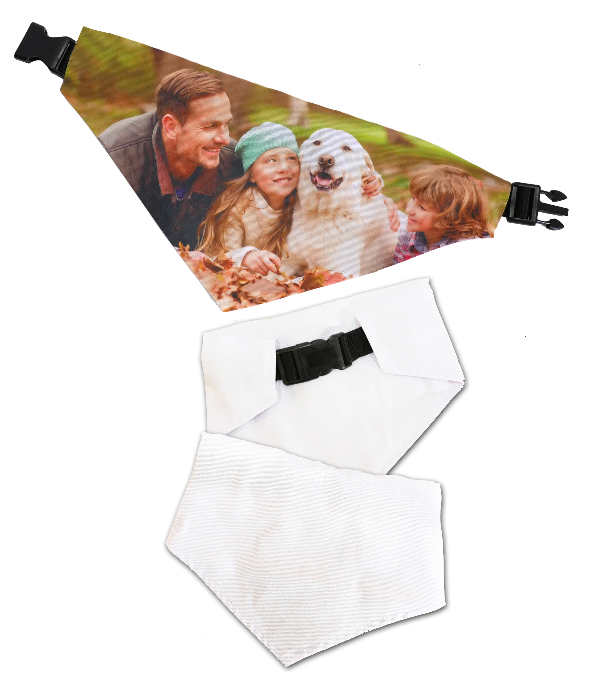 קולר לכלב עם בנדנה בהדפסה אישית – תמונה, שם או הקדשה