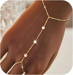 צמיד כסף מצופה זהב לנשים – עיצוב עדין עם אבני זירקון