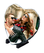 אבן בזלת בצורת לב