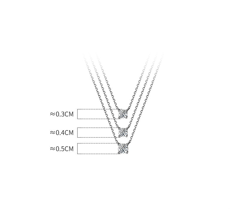 שרשרת כסף 925 עם תליון יהלום זעיר – עדינה ויוקרתית