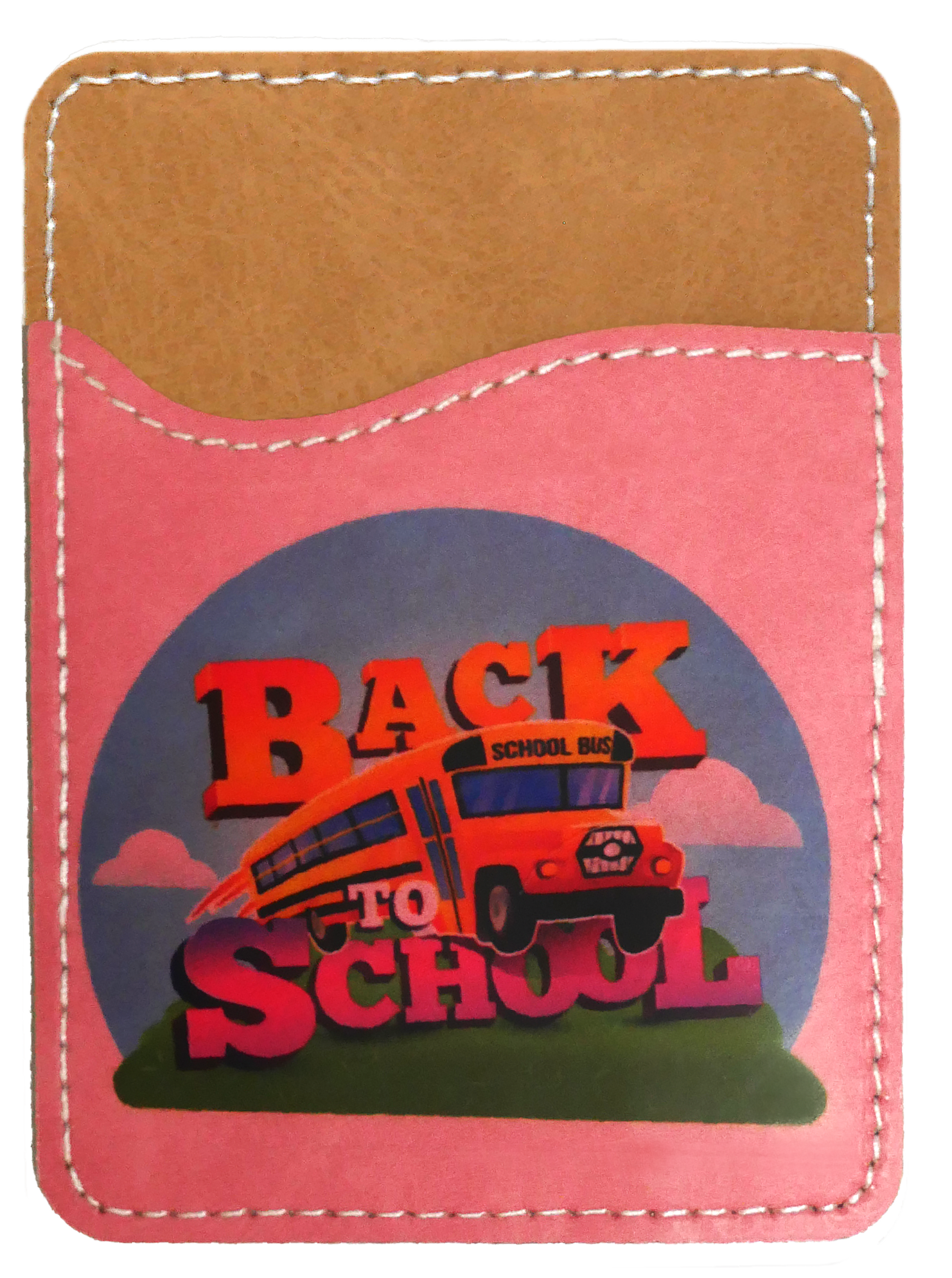 מחזיק כרטיסים לטלפון בעיצוב אישי – הדפסה על דמוי עור | לכל הצבעים