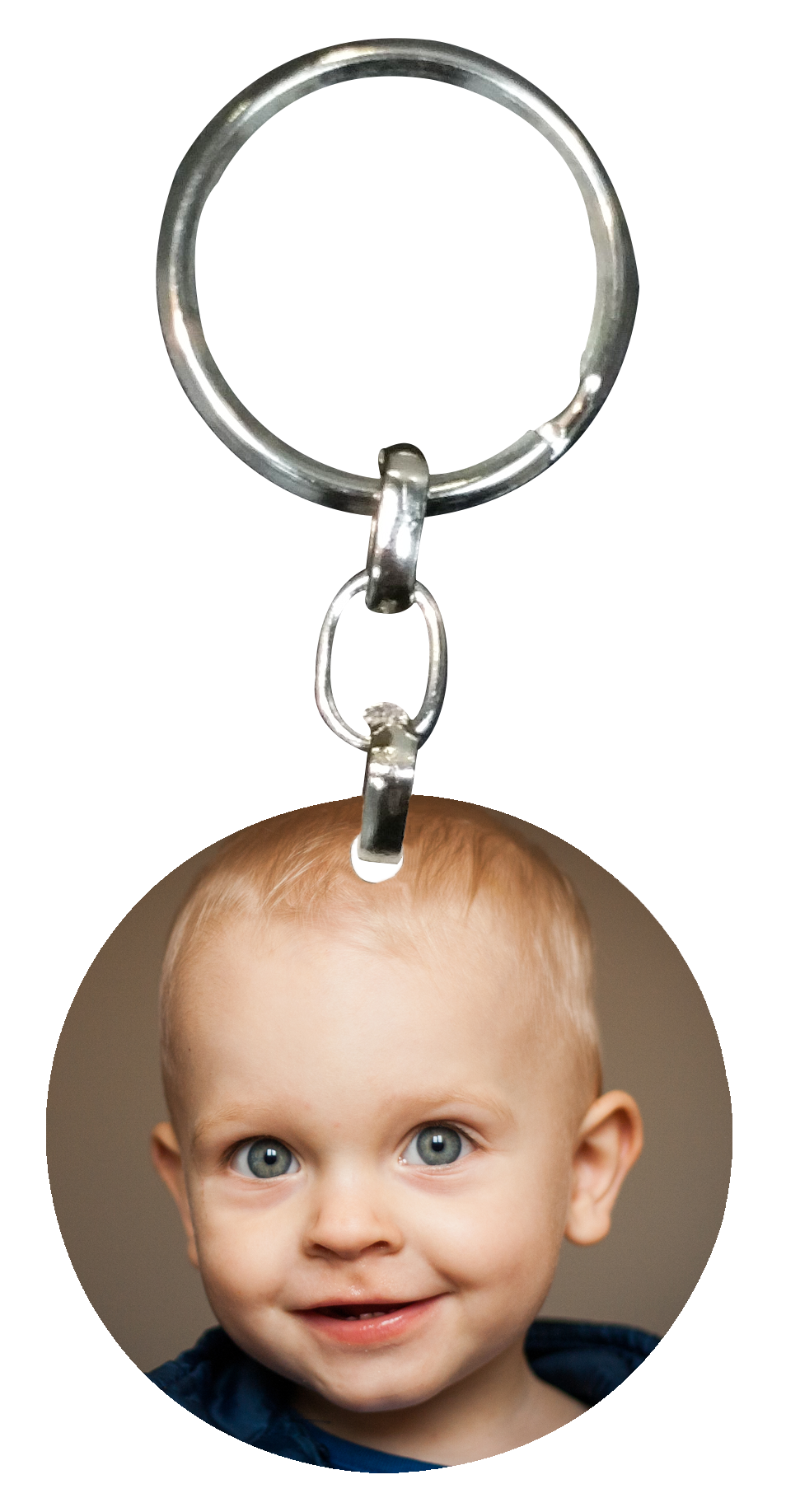 מחזיק מפתחות עגול בעיצוב אישי – תמונה/לוגו + הדפסה איכותית