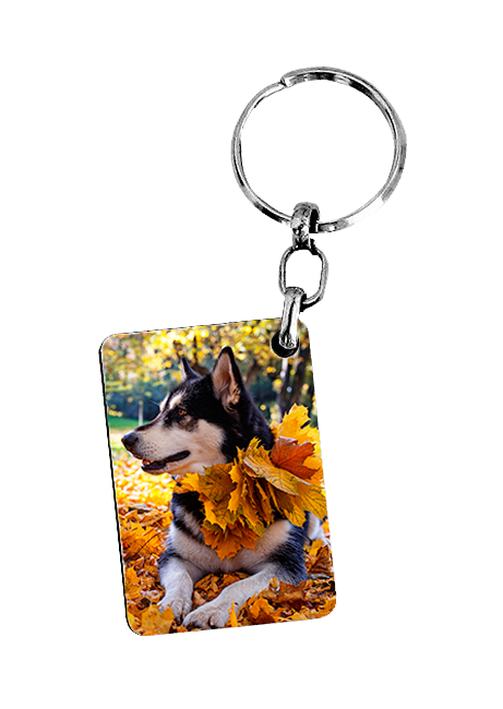 מחזיק מפתחות מלבן מעץ עם הדפסה אישית – מתנה מקורית וממותגת