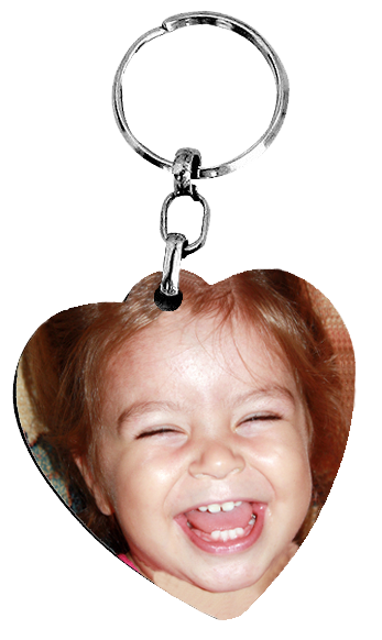 ❤️ מחזיק מפתחות בצורת לב עם תמונה אישית