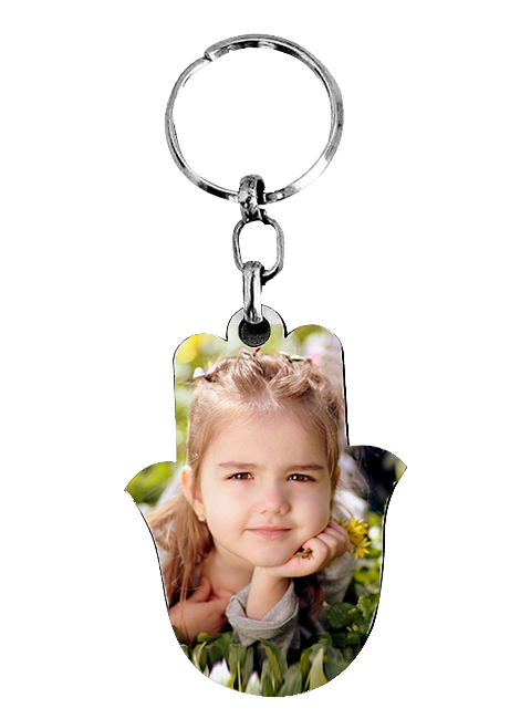 מחזיק מפתחות חמסה עם תמונה אישית – סמל להגנה וברכה