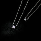 שרשרת כסף 925 עם תליון יהלום זעיר – עדינה ויוקרתית