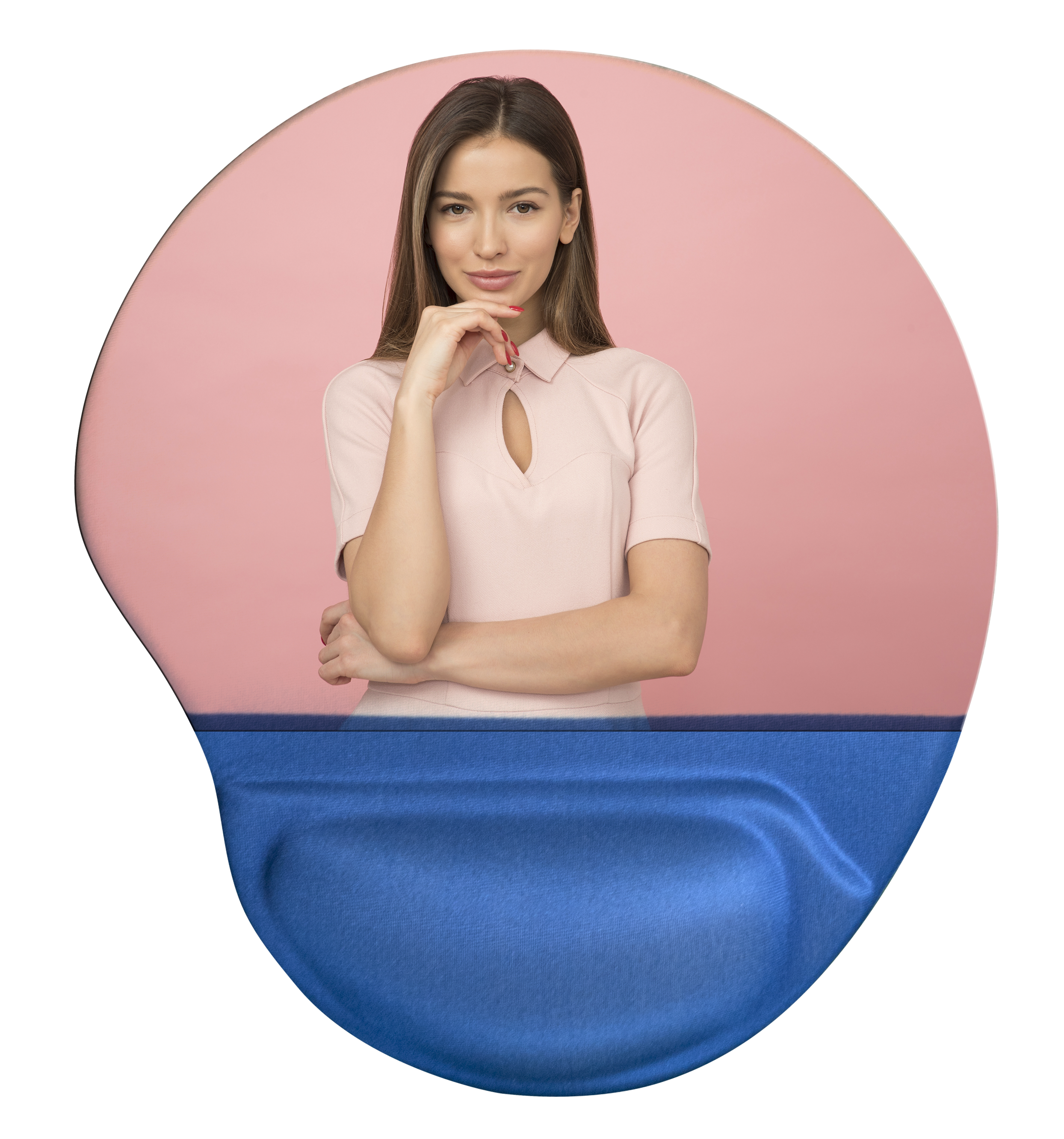 פד לעכבר ארגונומי עם תמונה אישית – כולל כרית ג׳ל לתמיכת שורש כף היד