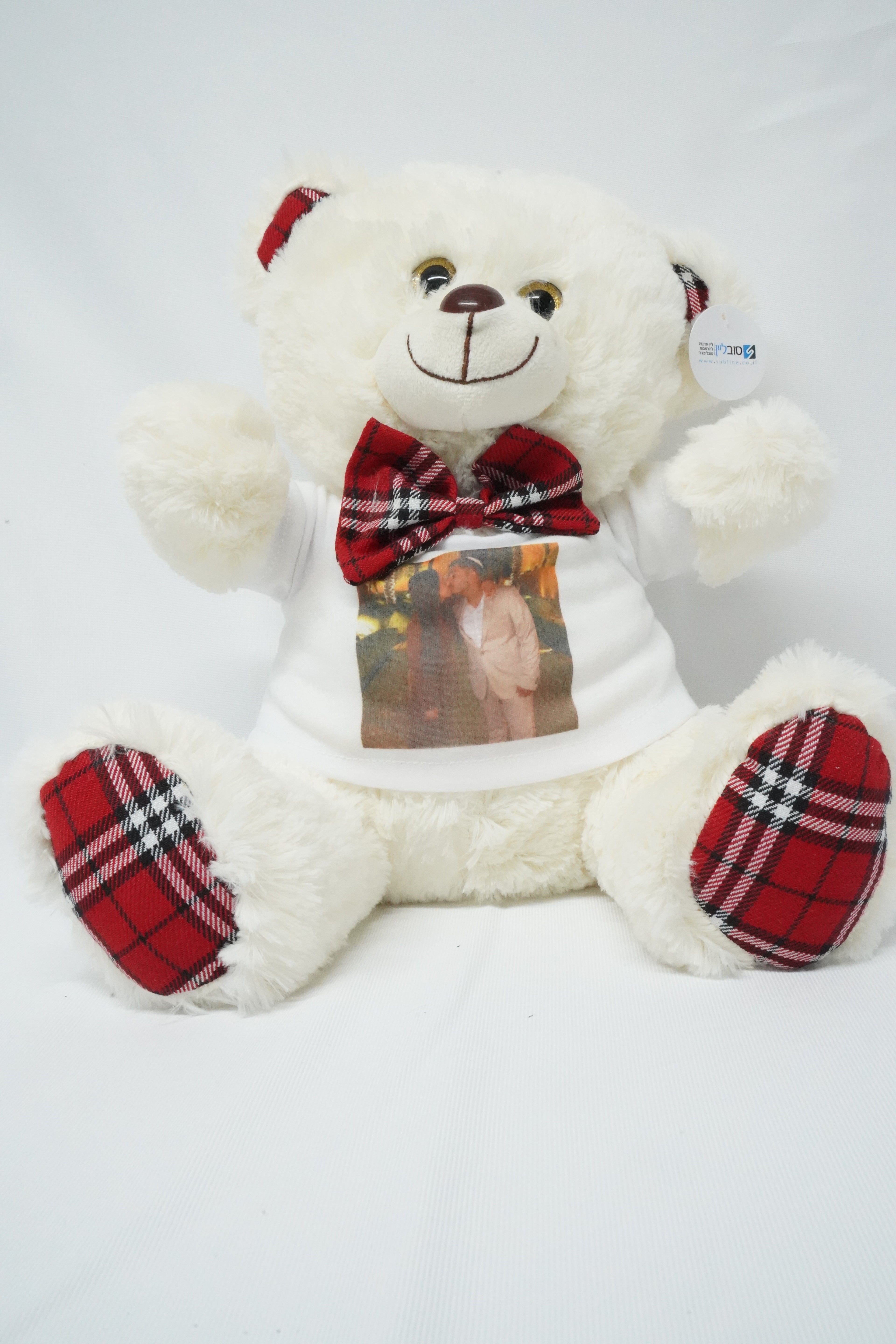 דובי קטן עם תמונה וכיתוב אישי – מתנה מרגשת בהתאמה אישית