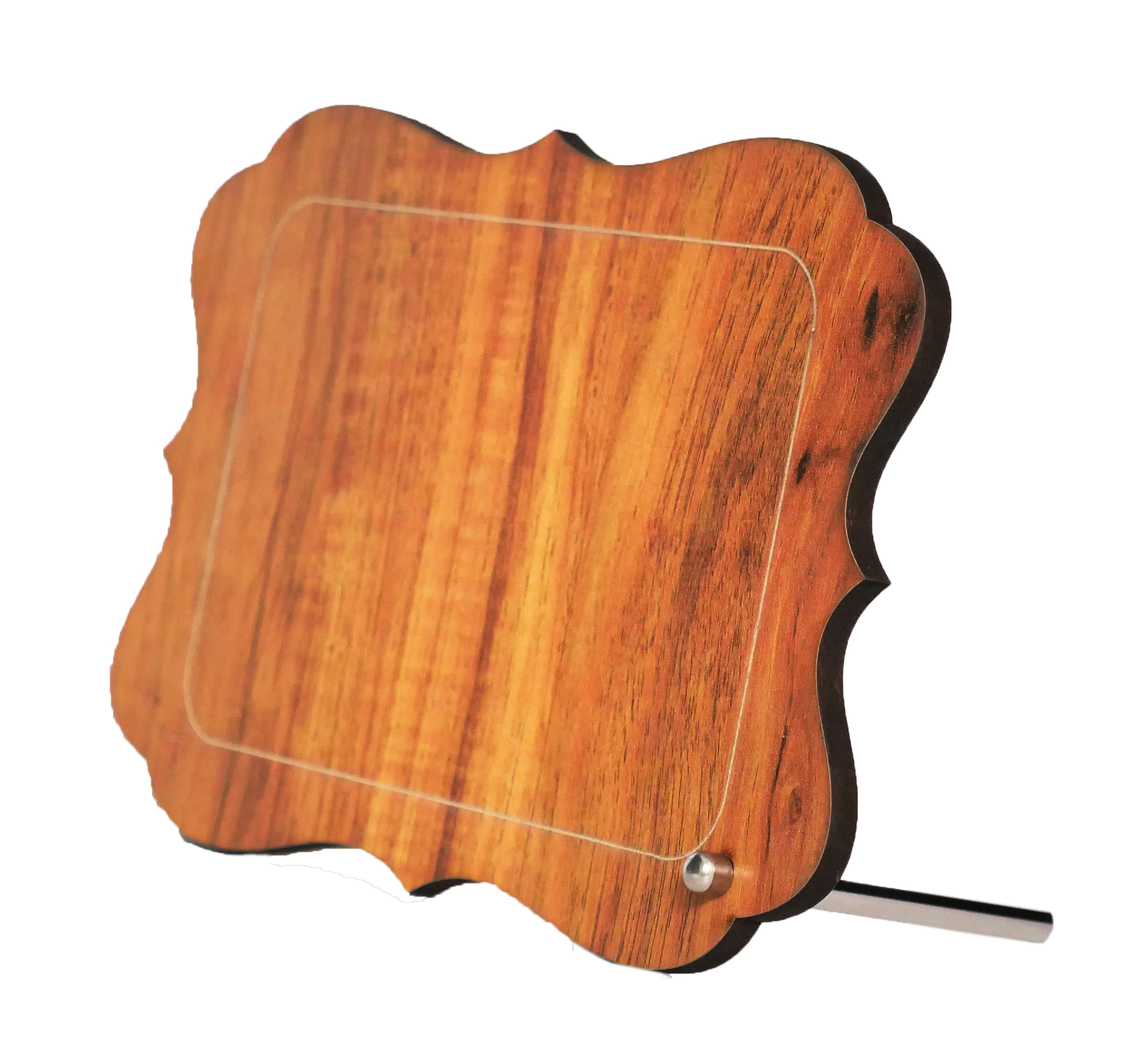 מעמד עץ שולחני “אלון מבוקע” – תמונה אחת על אלומיניום