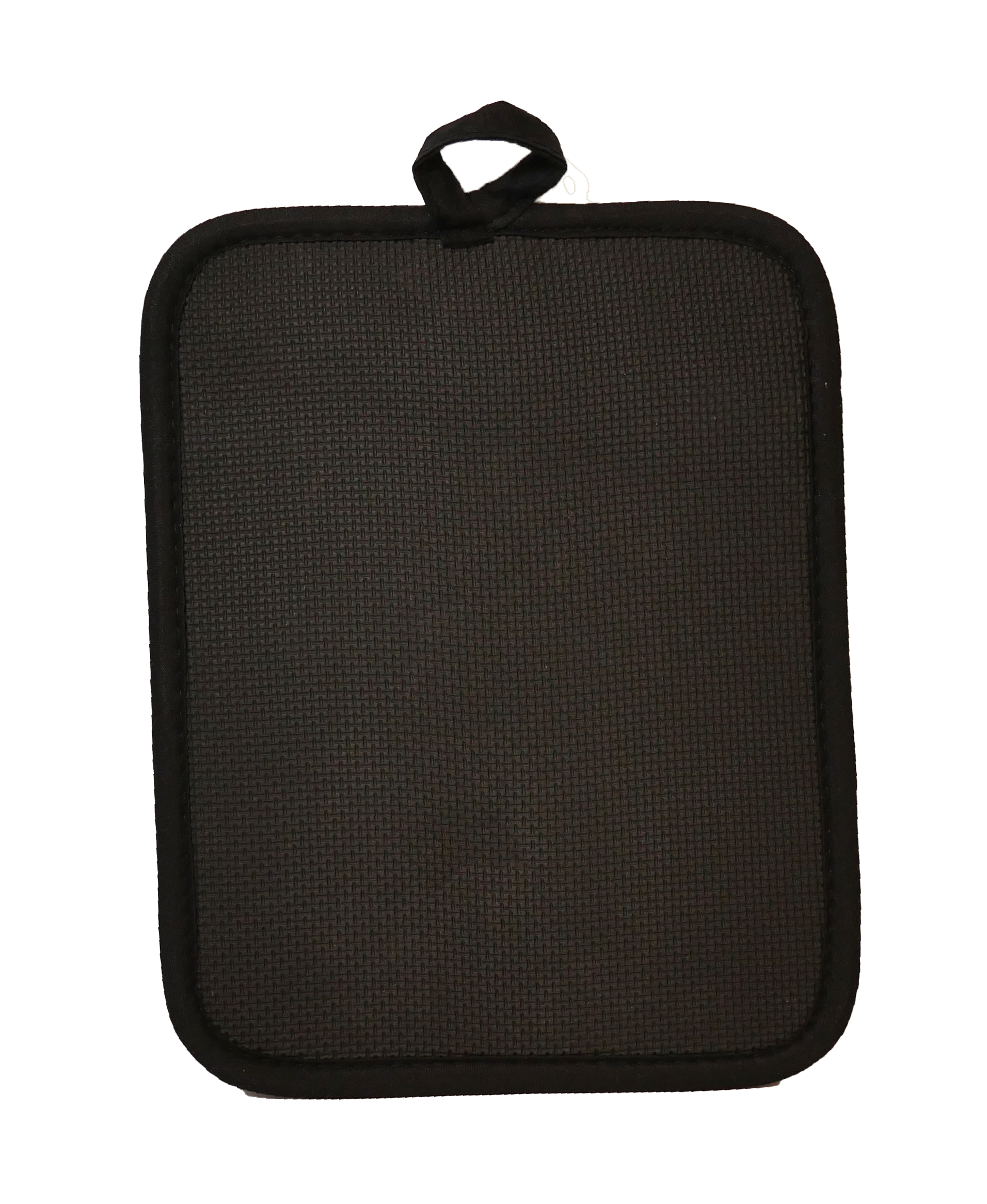 תחתית לסיר גומי שחור עם בד קנבס להדפסה אישית – עמיד בחום