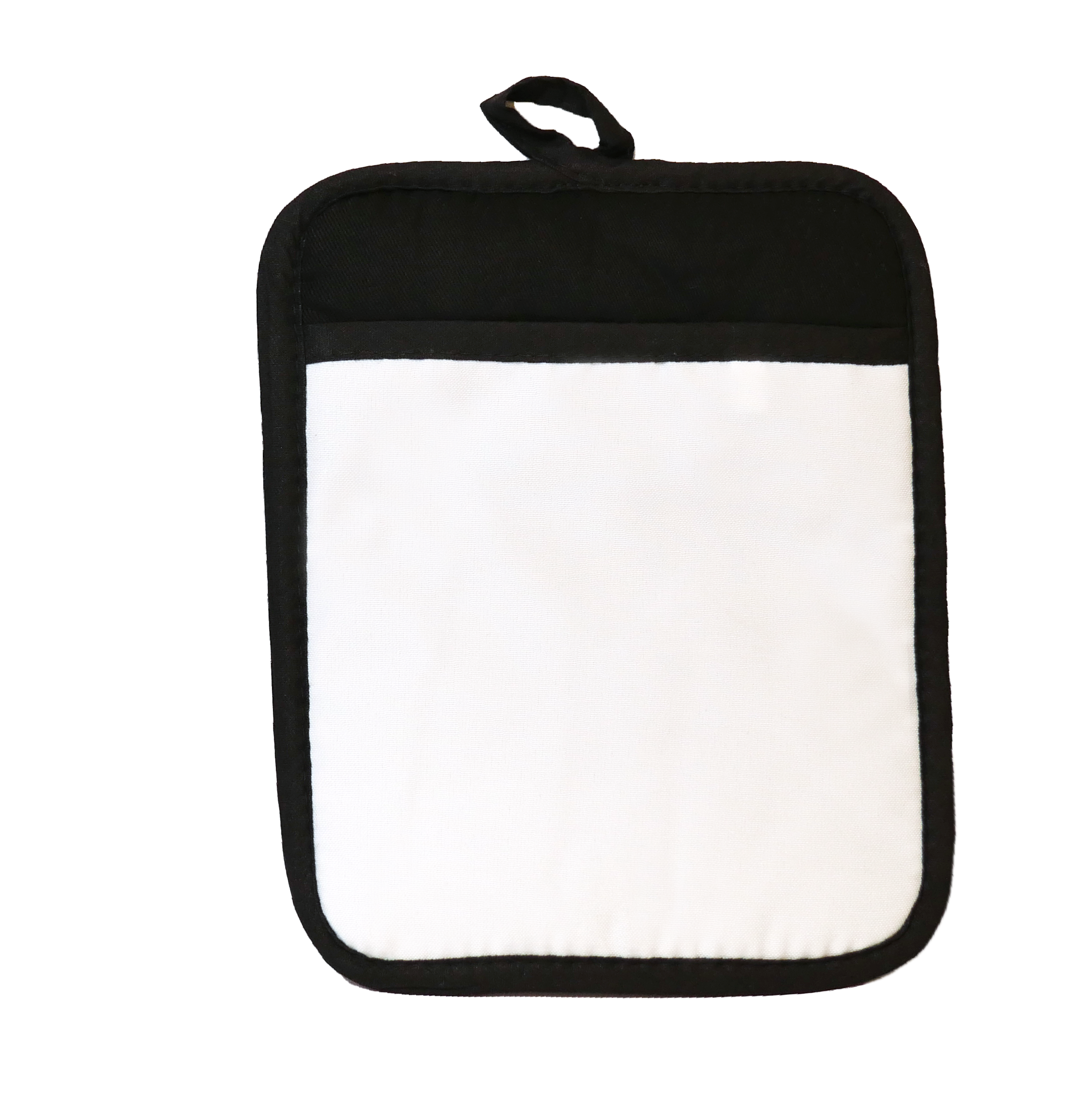 תחתית לסיר גומי שחור עם בד קנבס להדפסה אישית – עמיד בחום