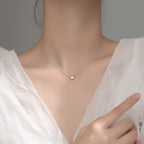 שרשרת כסף 925 עם תליון יהלום זעיר – עדינה ויוקרתית